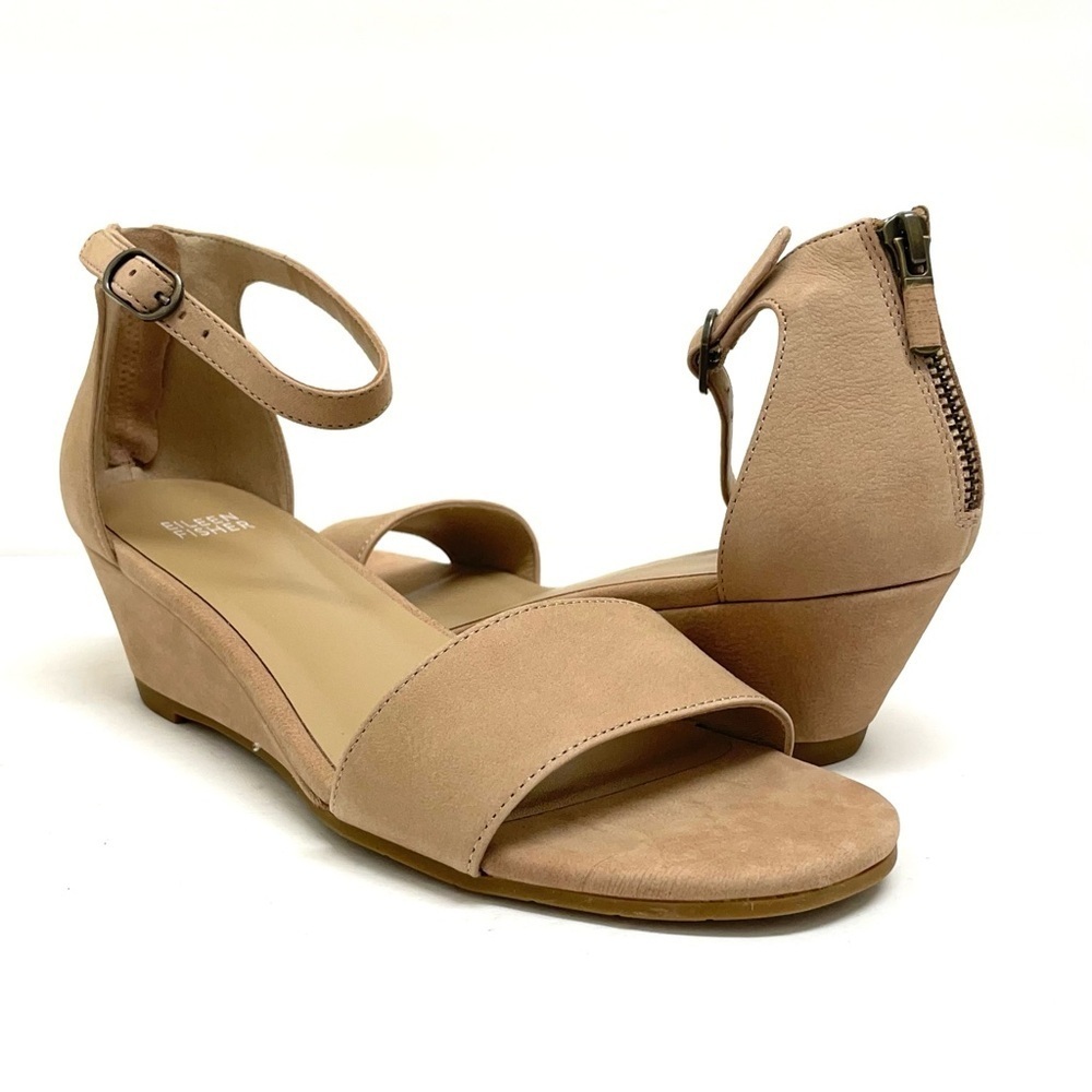 Eileen Fisher Mara-Nu wedge sandals sz 9.5